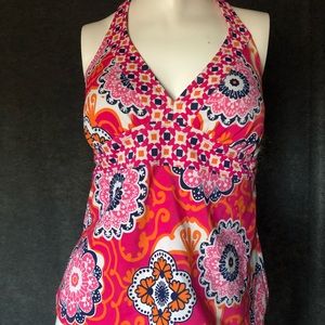 Sanoma Tankini top bright floral print NWOT